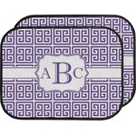 Greek Key Car Floor Mats (Back Seat) (Personalized)