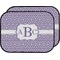 Greek Key Car Floor Mats (Back Seat) (Personalized)