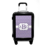 Greek Key Carry On Hard Shell Suitcase (Personalized)
