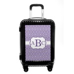 Greek Key Carry On Hard Shell Suitcase (Personalized)