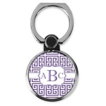 Greek Key Cell Phone Ring Stand & Holder (Personalized)