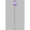Greek Key Clear Plastic 7" Stir Stick - Round - Single Stick