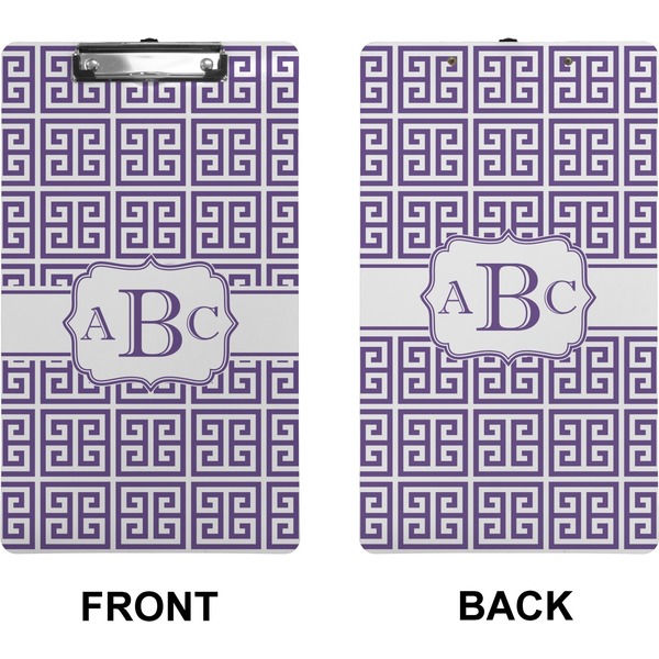 Greek Key Clipboard (Legal) (Front + Back)