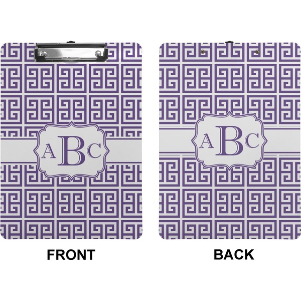 Greek Key Clipboard (Letter) (Front + Back)