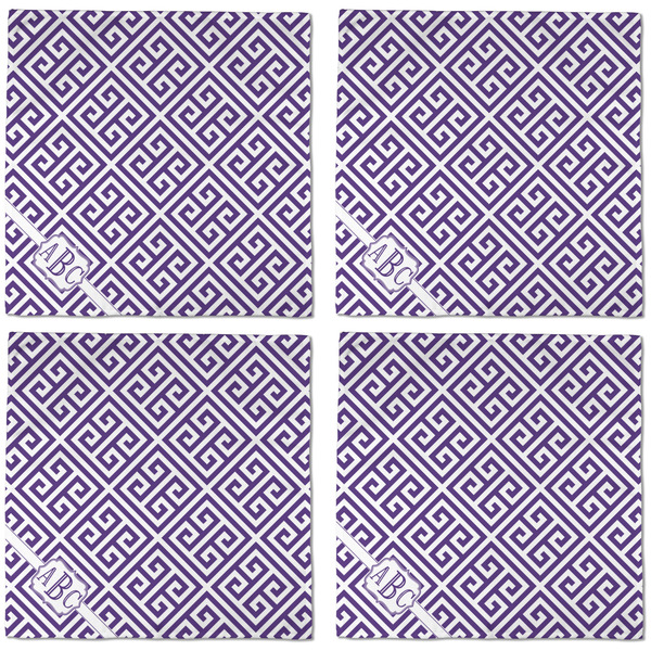 Greek Key Cloth Napkins - Personalized Dinner (APPROVAL) Set of 4