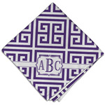 Greek Key Cloth Dinner Napkin - Single w/ Monogram