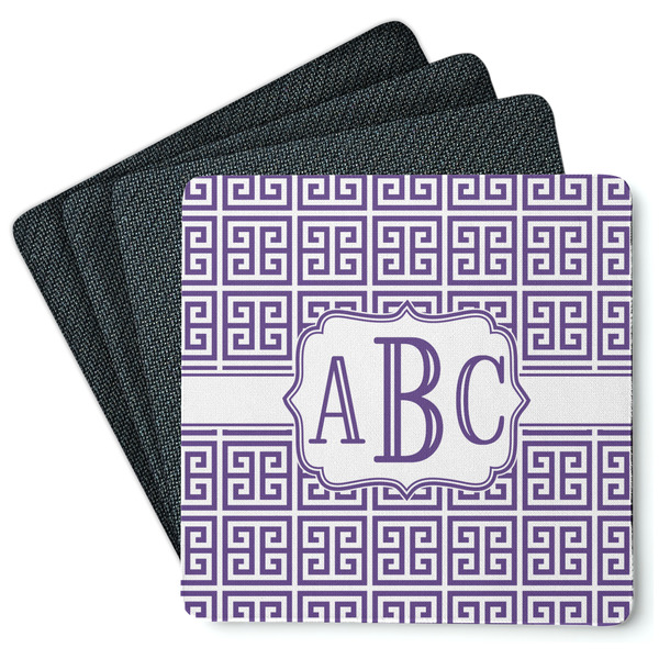 Greek Key Coaster Rubber Back - Main