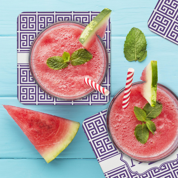 Greek Key Coaster Set - LIFESTYLE