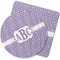 Greek Key Rubber Backed Coaster (Personalized)