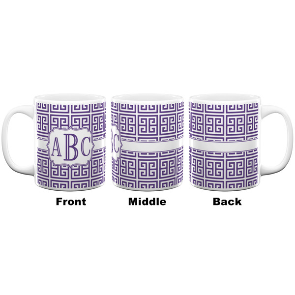 Greek Key Coffee Mug - 11 oz - White APPROVAL