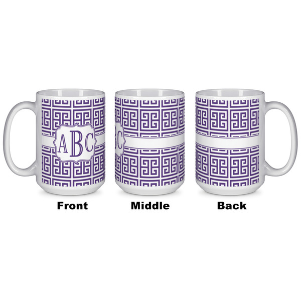 Greek Key Coffee Mug - 15 oz - White APPROVAL