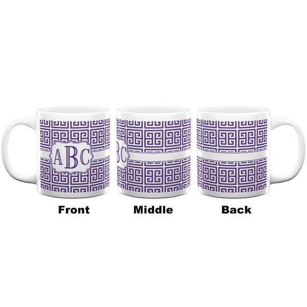 Greek Key Coffee Mug - 20 oz - White APPROVAL