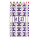Greek Key Colored Pencils (Personalized)