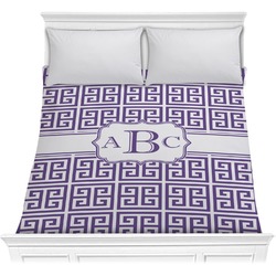 Greek Key Comforter - Full / Queen (Personalized)