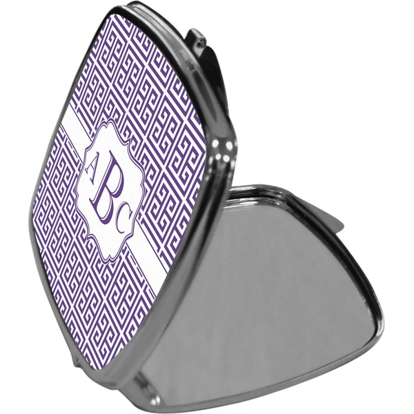 Greek Key Compact Mirror (Side View)