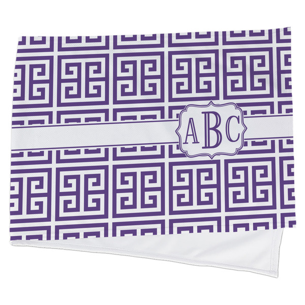 Custom Greek Key Cooling Towel (Personalized)