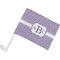 Greek Key Car Flag - Small w/ Monogram