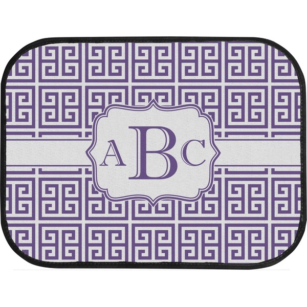 Greek Key Custom Car Floor Mats (Back Seat)