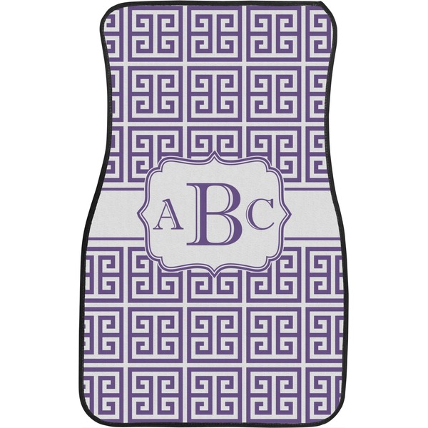 Greek Key Custom Car Floor Mats (Front Seat)