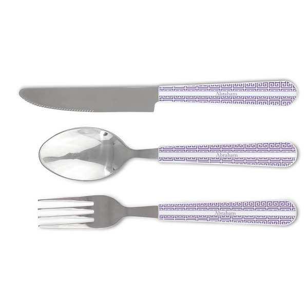 Custom Greek Key Cutlery Set (Personalized)