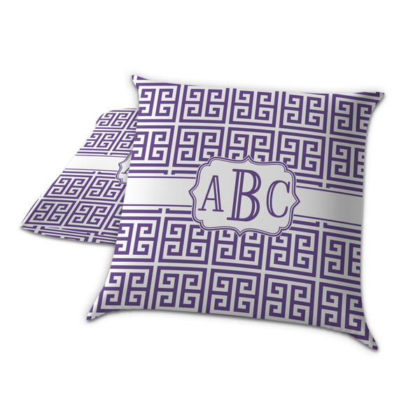 Greek Key Decorative Pillow Case - TWO