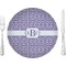 Greek Key 10" Glass Lunch / Dinner Plates - Single or Set (Personalized)
