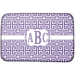 Greek Key Dish Drying Mat w/ Monogram