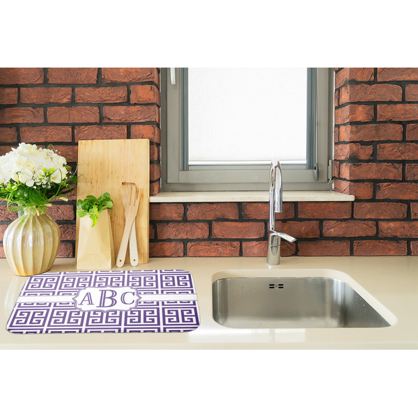 Greek Key Dish Drying Mat - LIFESTYLE 2