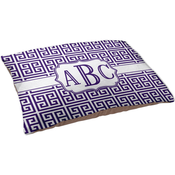 Greek Key Dog Bed - Large