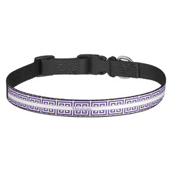 Greek Key Dog Collar - Medium (Personalized)