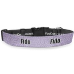 Greek Key Deluxe Dog Collar - Medium (11.5" to 17.5") (Personalized)