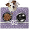 Greek Key Dog Food Mat - Medium LIFESTYLE