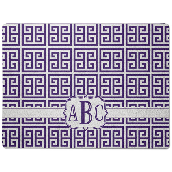Greek Key Dog Food Mat - Medium without bowls