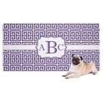 Greek Key Dog Towel (Personalized)