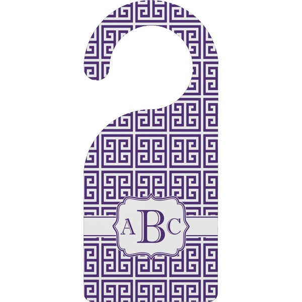 Custom Greek Key Door Hanger (Personalized)