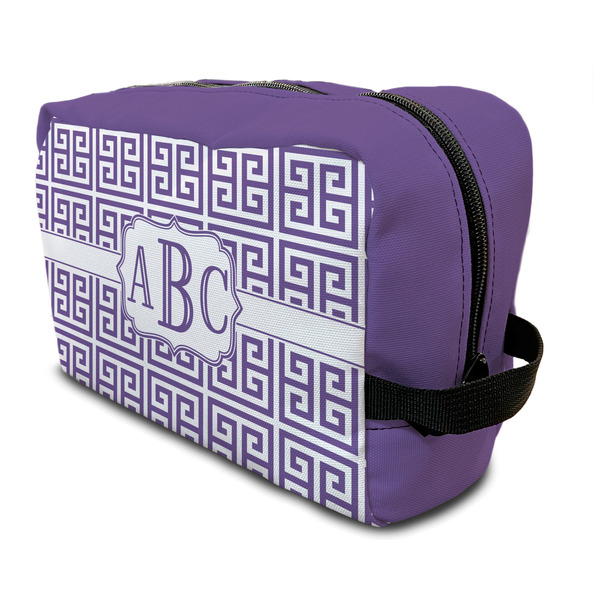 Custom Greek Key Toiletry Bag / Dopp Kit (Personalized)