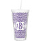 Greek Key Double Wall Tumbler with Straw (Personalized)