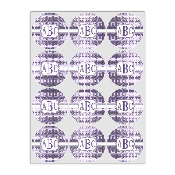 Greek Key Drink Topper - Small - Set of 12