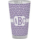 Greek Key Pint Glass - Full Color (Personalized)