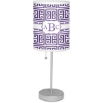 Greek Key 7" Drum Lamp with Shade Polyester (Personalized)