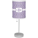 Greek Key Lamp with Drum Shade (Personalized)
