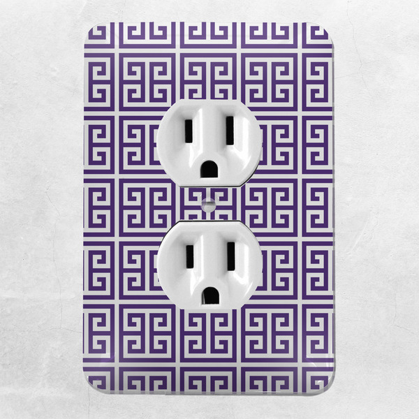 Greek Key Electric Outlet Plate - LIFESTYLE