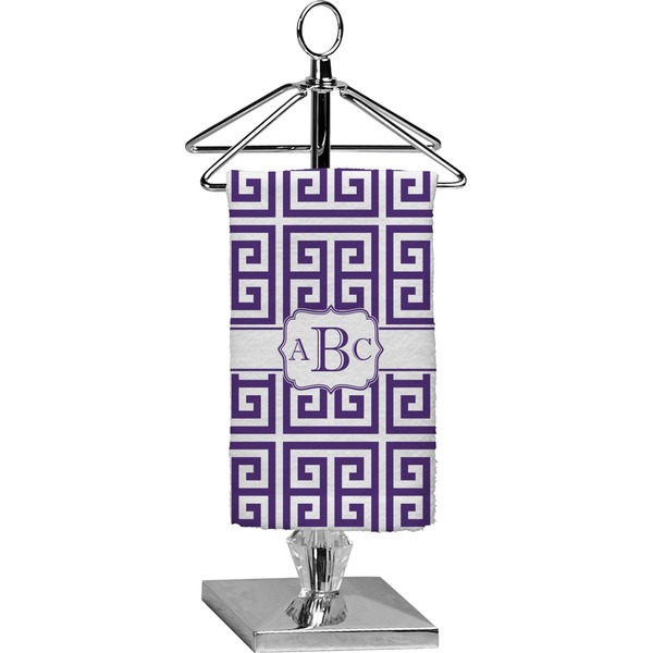 Custom Greek Key Finger Tip Towel - Full Print (Personalized)