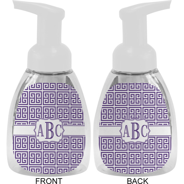 Greek Key Foam Soap Bottle Approval - White