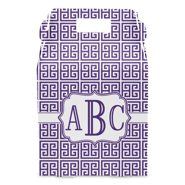 Greek Key Gable Favor Box - Front