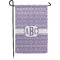 Greek Key Small Garden Flag - Single Sided w/ Monograms