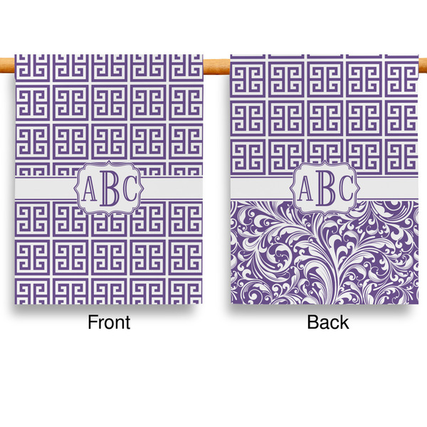 Greek Key Garden Flags - Large - Double Sided - APPROVAL