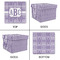 Greek Key Gift Boxes with Lid - Canvas Wrapped - Small - Approval