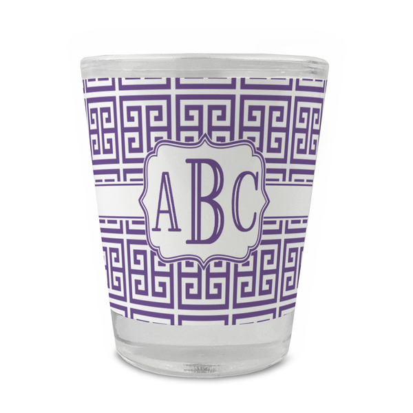 Greek Key Glass Shot Glass - Standard - FRONT