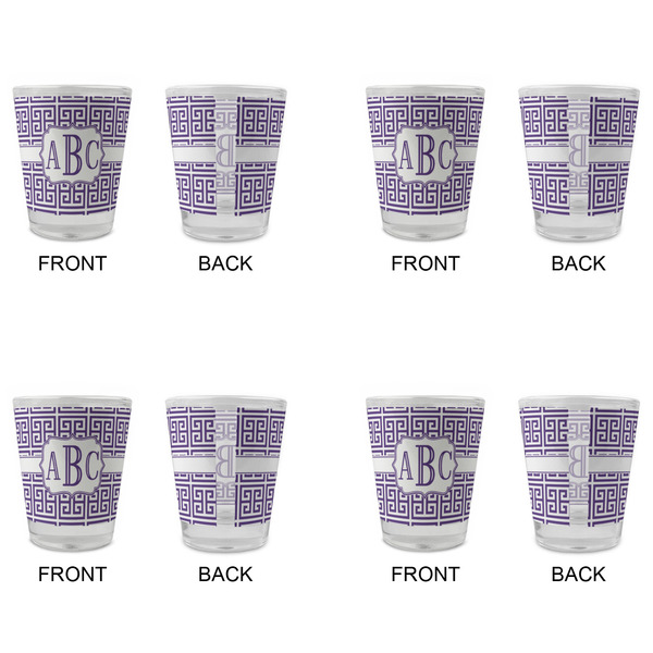 Greek Key Glass Shot Glass - Standard - Set of 4 - APPROVAL